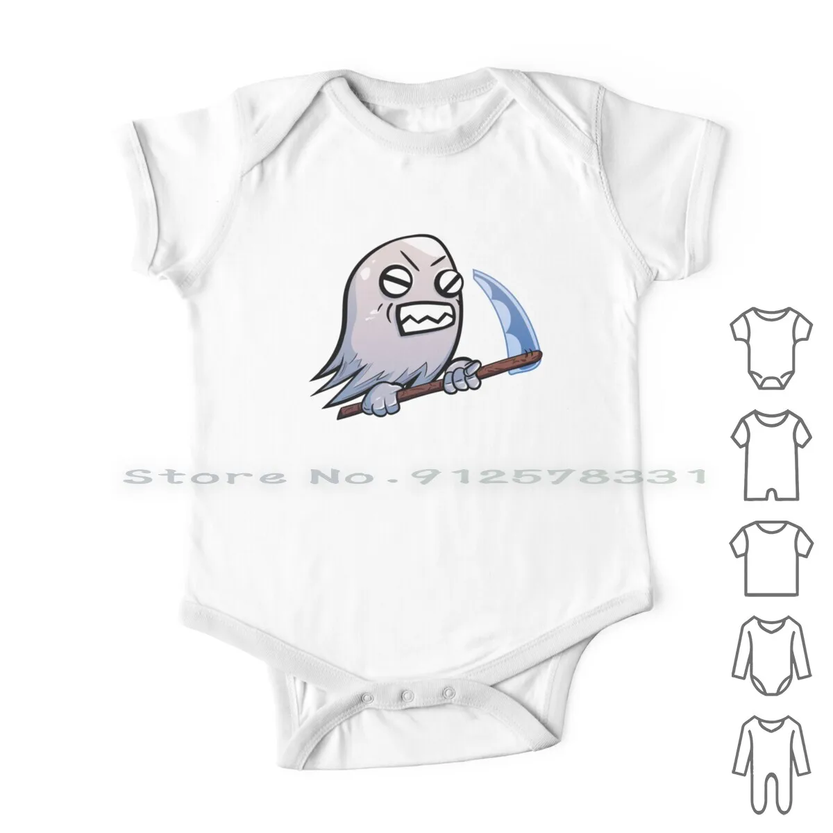 Naughty Little Ghost Type For Spooky Halloween Hunt With Scythe Spirit Newborn Baby Clothes Rompers Cotton Jumpsuits Ghosts
Naughty Little Ghost Type For Spooky Halloween Hunt With Scythe Spirit Newborn Baby Clothes Rompers Cotton Jumpsuits Ghosts