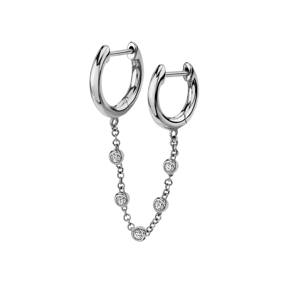 925 Sterling Silver Clear Zircon Chain Huggies 2020 Two Circle Hoops Safety Round Rock Punk Jewelry For European Jewels
925 Sterling Silver Clear Zircon Chain Huggies 2020 Two Circle Hoops Safety Round Rock Punk Jewelry For European Jewels