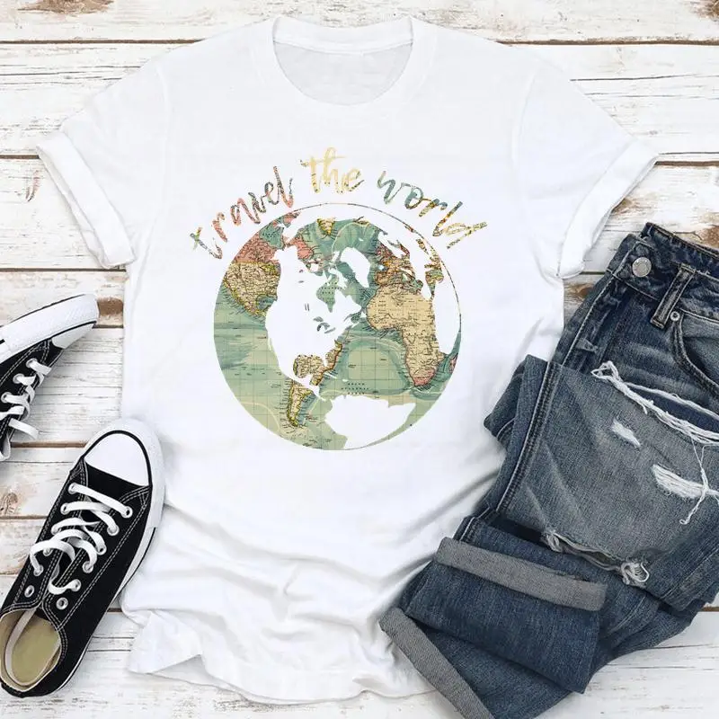 Women Clothes Cartoon Travel Clothing Holiday Fashion Short Sleeve Clothing Summer Print Tshirt Female Tee Top Graphic T-shirt
Women Clothes Cartoon Travel Clothing Holiday Fashion Short Sleeve Clothing Summer Print Tshirt Female Tee Top Graphic T-shirt