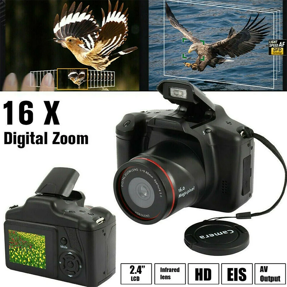 

Portable Handheld 1280x720 2.4inch TFT 16X Zoom Digital DSLR Camera SD Card DV Video Photography Camera SLR Digital Camcorder