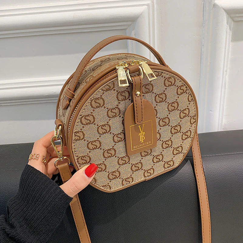 Round Handbags Canvas Crossbody Bag For Women Designer Mini Shoulder Bags High Quality Leather Waist Belt Bag Femme Small Tote
Round Handbags Canvas Crossbody Bag For Women Designer Mini Shoulder Bags High Quality Leather Waist Belt Bag Femme Small Tote