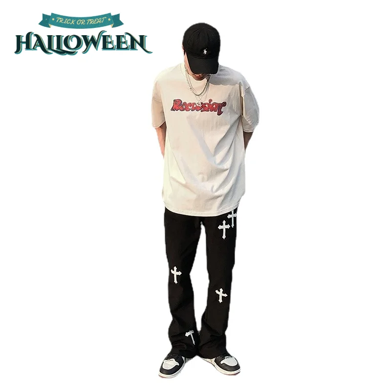 Свободные повседневные брюки QIWN для улицы, мужские расклешенные брюки с вышивкой, мужские джинсы, мужские джинсы, джинсы для мужчин
Свободные повседневные брюки QIWN для улицы, мужские расклешенные брюки с вышивкой, мужские джинсы, мужские джинсы, джинсы для мужчин