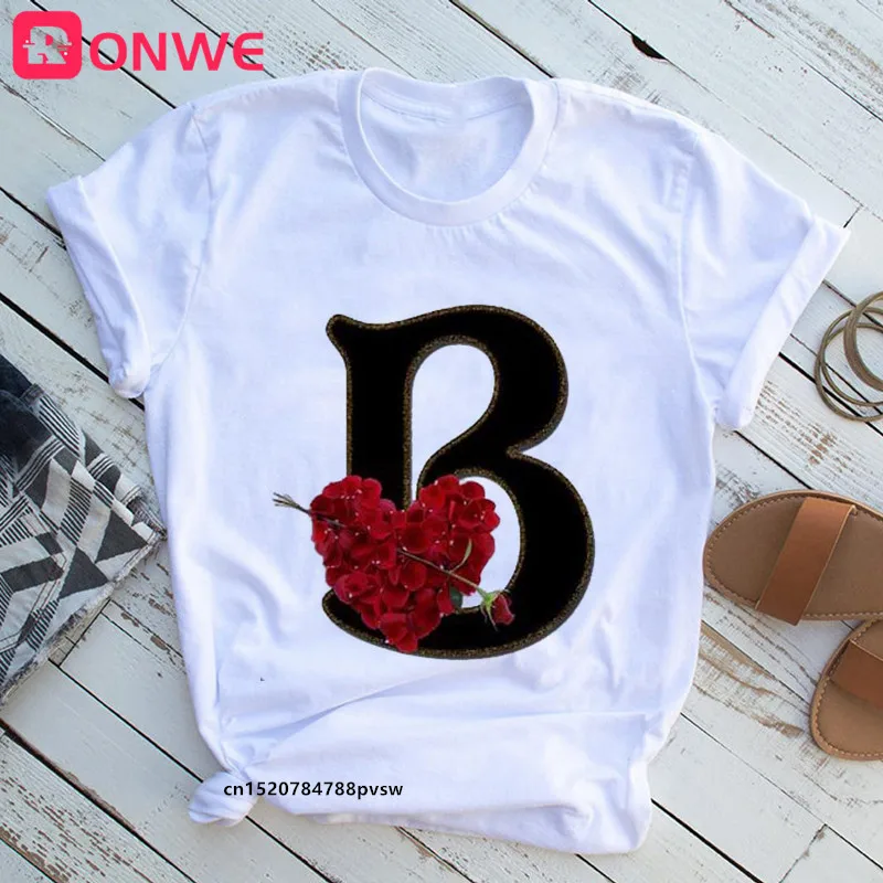 Flower Rose Letter Font A B C D E F G Women T-shirt Girl Funny 90S Print Custom Name Letter Combination Tops Tee,Drop Shipping
Flower Rose Letter Font A B C D E F G Women T-shirt Girl Funny 90S Print Custom Name Letter Combination Tops Tee,Drop Shipping
