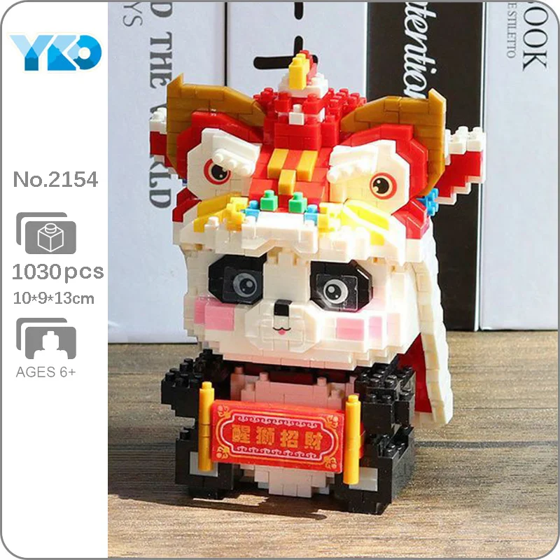 YKO 2154 China Ancient Panda Building Blocks Lion Dance Animal Pet 3D Model DIY Mini Diamond Bricks Toy for Children Kid Gifts
YKO 2154 China Ancient Panda Building Blocks Lion Dance Animal Pet 3D Model DIY Mini Diamond Bricks Toy for Children Kid Gifts