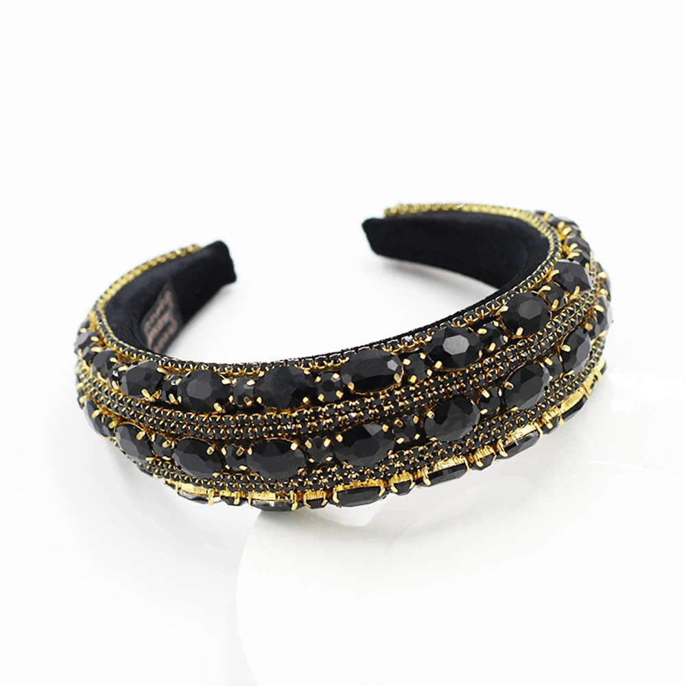 Luxury Full Crystal Hairbands Baroque Sparkly Padded Rhinestones Headbands Wide Headwear Women Hair Accessories
Luxury Full Crystal Hairbands Baroque Sparkly Padded Rhinestones Headbands Wide Headwear Women Hair Accessories