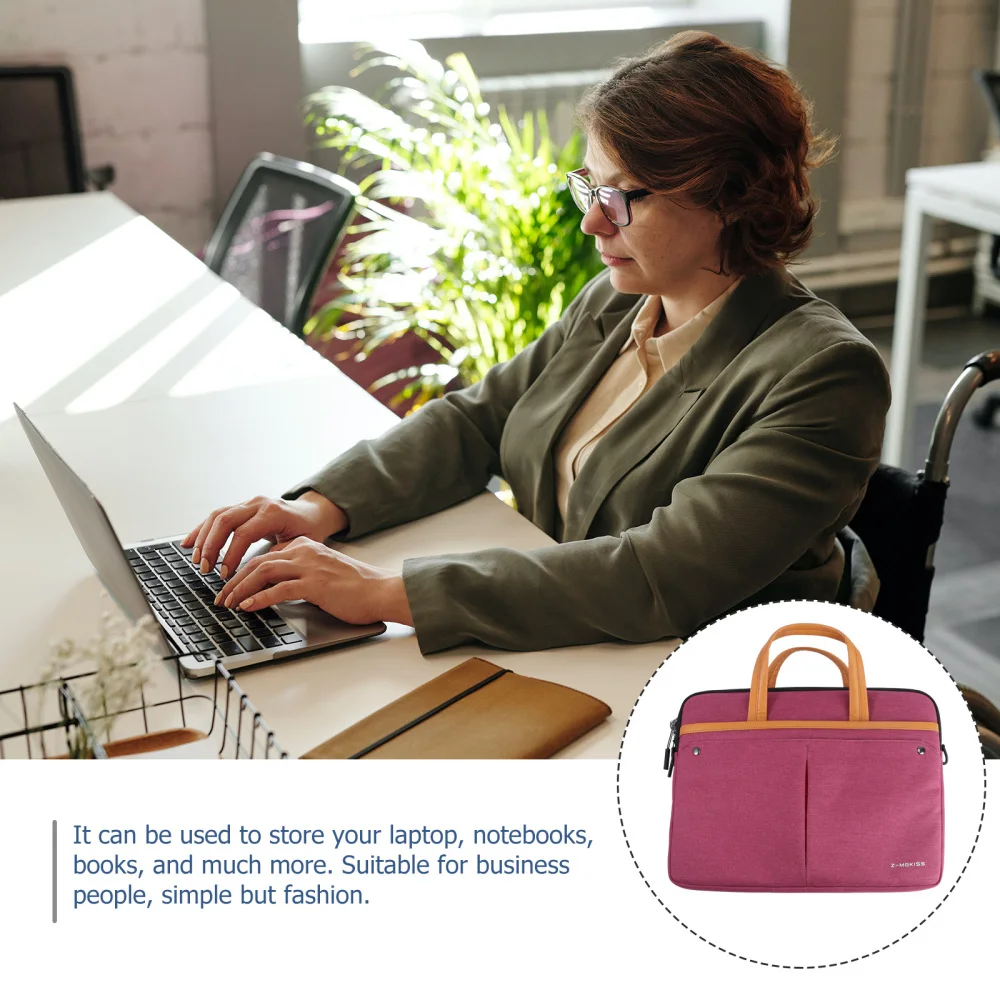 1Pc Laptop Bag Business Laptop Carrying Bag Tablet Shoulder Bag Storage Pouch 
1Pc Laptop Bag Business Laptop Carrying Bag Tablet Shoulder Bag Storage Pouch