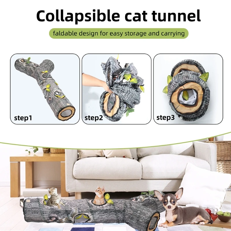 Y5GB Cat Toys Tunnel Tube 3 Way Tunnels Collapsible Kitten Play Tent Interactive Toy Maze Cat House for Rabbit Small Animals
Y5GB Cat Toys Tunnel Tube 3 Way Tunnels Collapsible Kitten Play Tent Interactive Toy Maze Cat House for Rabbit Small Animals