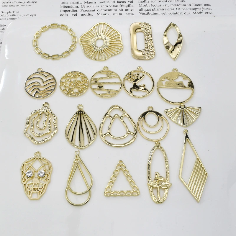 10Pcs KC Gold Plated Eardrop Accessories Metal Pendant Earring Components Necklace Charms Diy Making Material Jewelry Finding
10Pcs KC Gold Plated Eardrop Accessories Metal Pendant Earring Components Necklace Charms Diy Making Material Jewelry Finding