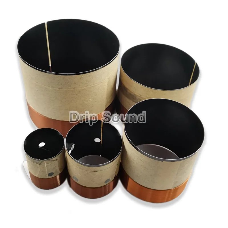 

2pcs 25.5/35.5/38.5/49.5/51.5/61/61.5/62.8/63.5mm Core Bass Voice Coil BASV Black Aluminium Woofer Sound Drive Speaker Repair