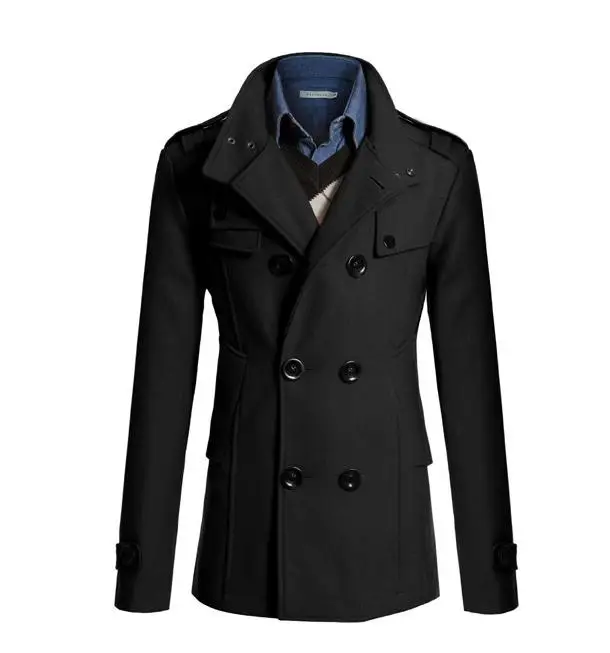 Medium Long Trench Coat Men Overcoat Winter Jacket Windbreaker Thick Solid Black English Style Costume
Medium Long Trench Coat Men Overcoat Winter Jacket Windbreaker Thick Solid Black English Style Costume
