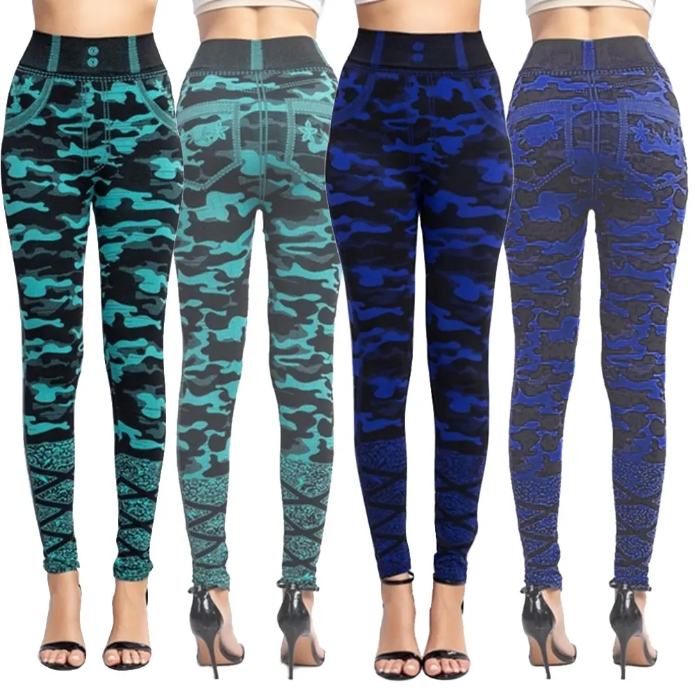 Fashion Slim Women Leggings Plus size Faux Denim Jeans Leggings Long Pocket Printing Leggings Casual Pencil Pants
Fashion Slim Women Leggings Plus size Faux Denim Jeans Leggings Long Pocket Printing Leggings Casual Pencil Pants