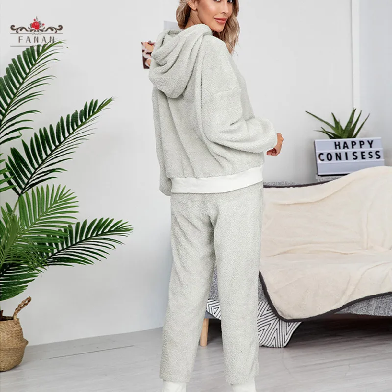Furry Thick Women Sets Plus Velvet Homewear Suits Autumn Winter Hoodies Pants 2pcs Warm Casual Female Outfits Fashion Clothing
Furry Thick Women Sets Plus Velvet Homewear Suits Autumn Winter Hoodies Pants 2pcs Warm Casual Female Outfits Fashion Clothing