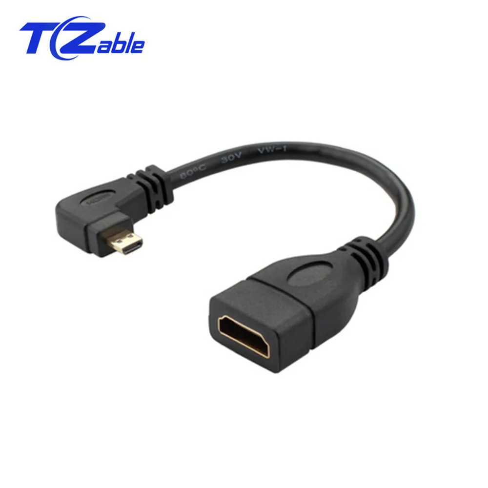 Кабель адаптер Micro HDMI штекер гнездо HD преобразователь данных кабель для пк