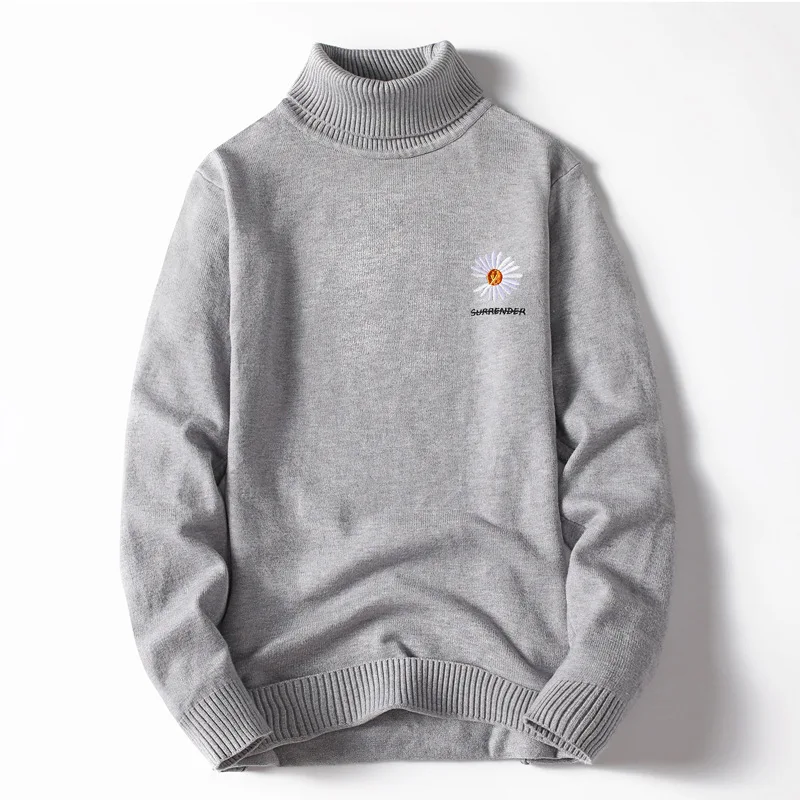 Men's new printed embroidered warm sweater High neck fashion all-match knitted pullover Business casual sports bottoming shirt
Men's new printed embroidered warm sweater High neck fashion all-match knitted pullover Business casual sports bottoming shirt