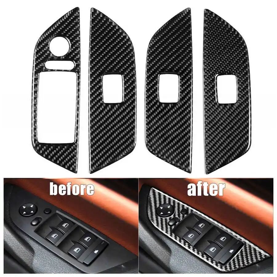 Car Window Lifter Switch Panel Trim Cover Carbon Fiber Decoration Fit for X1 E84 2011-2015 RHD
Car Window Lifter Switch Panel Trim Cover Carbon Fiber Decoration Fit for X1 E84 2011-2015 RHD