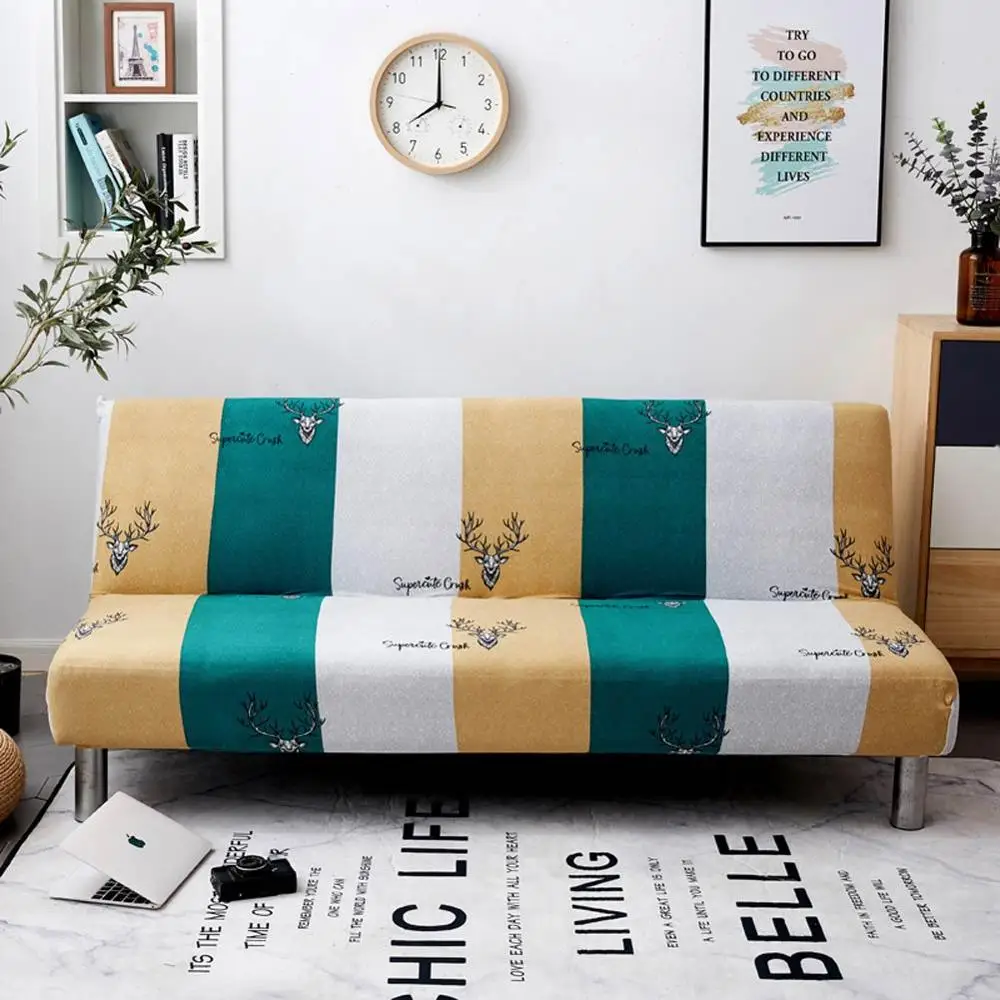 Nordic Deer Head Stripes Green Yellow Stretch Elastic No Armrest Sofa Cover Slip Cover Polyester/Spandex Parlour Living Room
Nordic Deer Head Stripes Green Yellow Stretch Elastic No Armrest Sofa Cover Slip Cover Polyester/Spandex Parlour Living Room