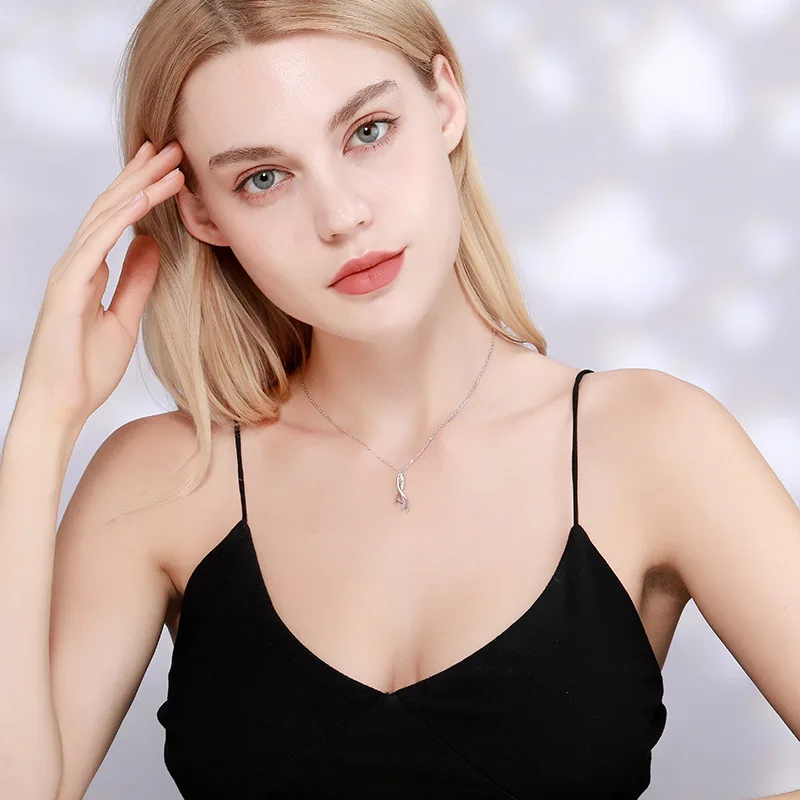 925 Sterling Silver Pink Mermaid Tail Charm Pendant Choker Necklace For Women Girls Statement Wedding Jewelry dz142
925 Sterling Silver Pink Mermaid Tail Charm Pendant Choker Necklace For Women Girls Statement Wedding Jewelry dz142