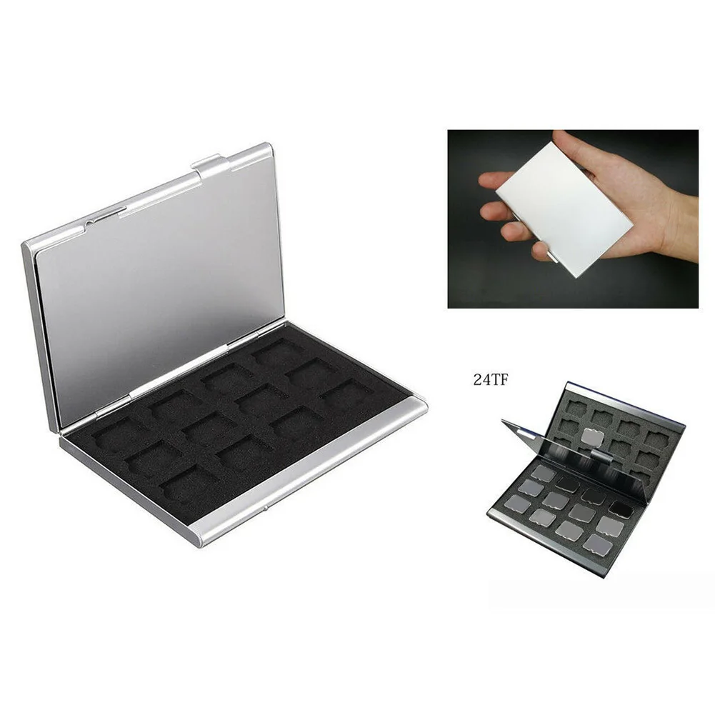 Large Storage Box Protection Shockproof Durable Organizer Fashion Double Layer 24TF Card Holder Aluminum Bag Silver Portable
Large Storage Box Protection Shockproof Durable Organizer Fashion Double Layer 24TF Card Holder Aluminum Bag Silver Portable
