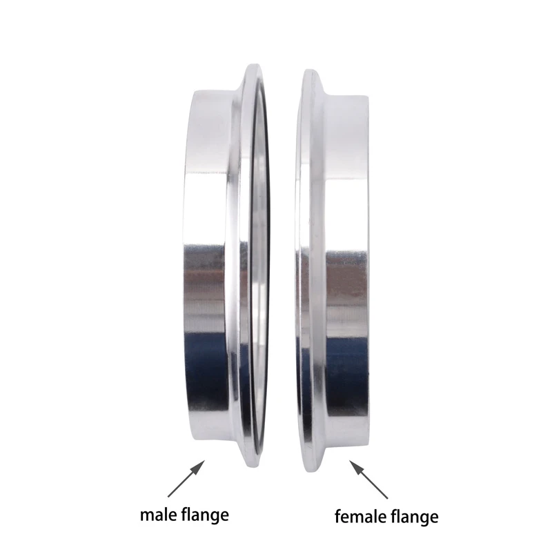 SPEEDWOW 3.5" V-Band Clamp Kit Quick Release Male Female Flange 304 Stainless Steel Exhaust System For Turbo Pipes | Автомобили и