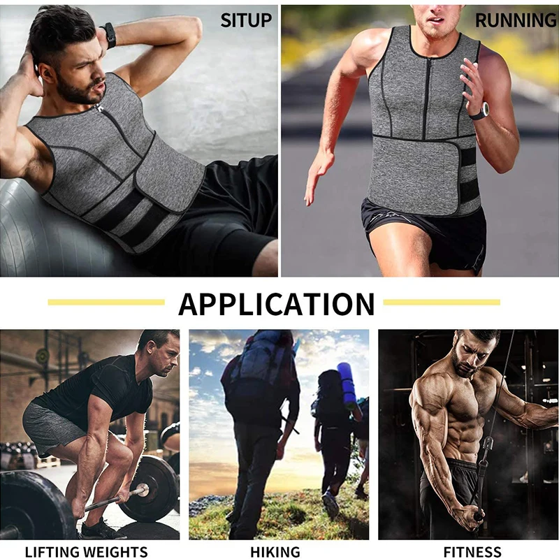 Men Waist Trainer Vest Sweat Vest Neoprene Body Shaper Zipper Sauna Tank Top with Adjustable Belt Workout Shirt Shapewear
Men Waist Trainer Vest Sweat Vest Neoprene Body Shaper Zipper Sauna Tank Top with Adjustable Belt Workout Shirt Shapewear