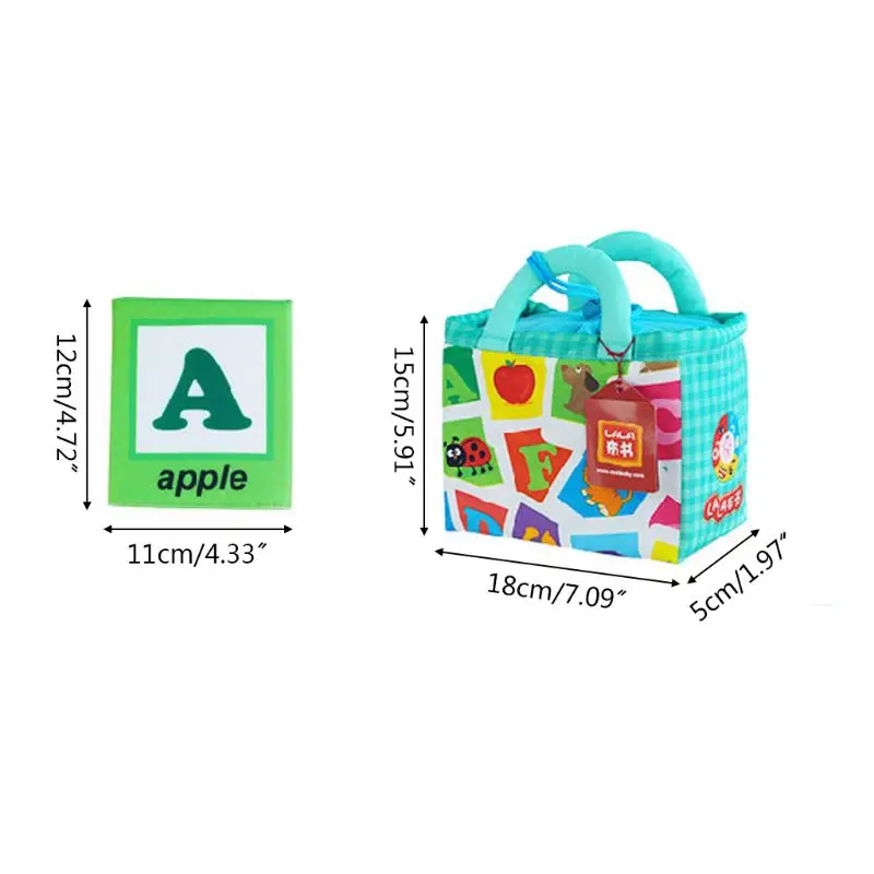 26 Letters Cloth Card with Cloth Backet Infant Cloth Book Early Educational Toy for Children
26 Letters Cloth Card with Cloth Backet Infant Cloth Book Early Educational Toy for Children