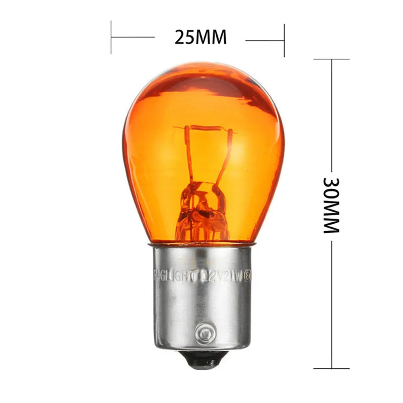 2Pcs 1156 BA15S Glass High Power Low Consumption Car Auto Stop Light Brake Bulb Indicator Lamp 21W DC12V White/Amber#289597
2Pcs 1156 BA15S Glass High Power Low Consumption Car Auto Stop Light Brake Bulb Indicator Lamp 21W DC12V White/Amber#289597