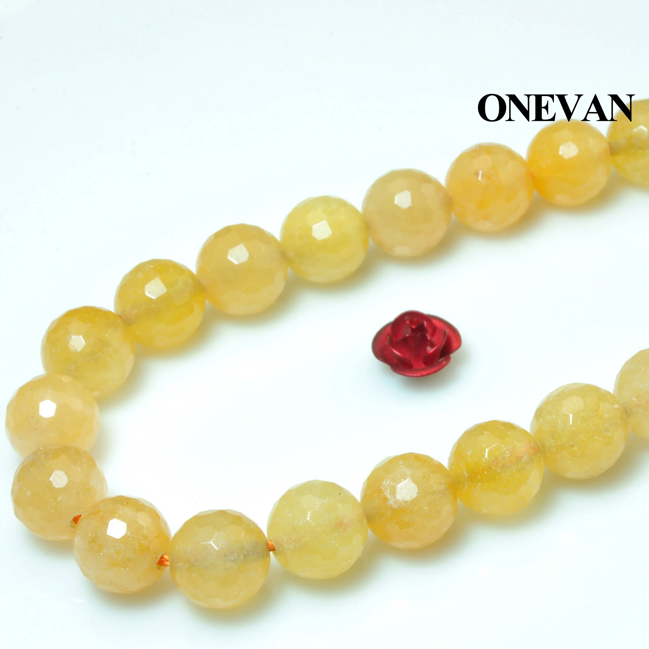 ONEVAN Natural Yellow Jade Faceted Beads 6mm 8mm Smooth Round Stone Bracelet Necklace Jewelry Making Diy Accessories Gift Design
ONEVAN Natural Yellow Jade Faceted Beads 6mm 8mm Smooth Round Stone Bracelet Necklace Jewelry Making Diy Accessories Gift Design
