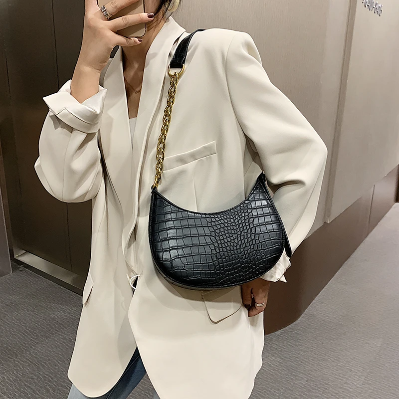 Crocodile Pattern PU Leather Saddle Bags For Women 2021 Handbags And Purses Female Summer Travel Crossbody Shoulder Bag
Crocodile Pattern PU Leather Saddle Bags For Women 2021 Handbags And Purses Female Summer Travel Crossbody Shoulder Bag
