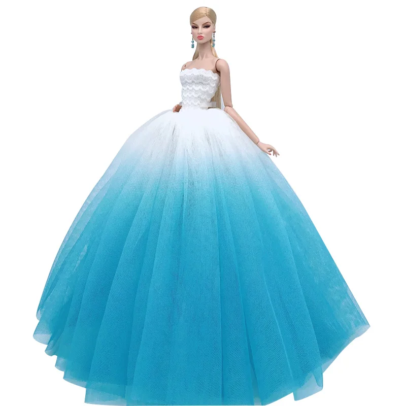 Gradient Fashion Doll Clothes For Barbie Doll Outfits Wedding Dresses For 1/6 BJD Doll Toys For Children 
Gradient Fashion Doll Clothes For Barbie Doll Outfits Wedding Dresses For 1/6 BJD Doll Toys For Children