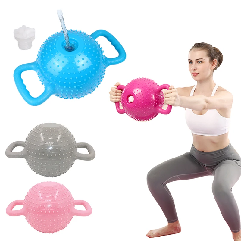 

Yoga Fitness Water-filled Kettle Bell 4-12LB Adjustable Water Dumbbell Set Weights Fitness Gym Equipment Pilates Body Shaping