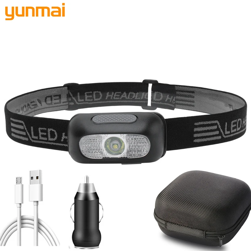 Mini Led Headlamp Bicycle Running Light COB Built in Battery Rechargeable Headlight Head Flashlight Torch Lamp Red & White Color
Mini Led Headlamp Bicycle Running Light COB Built in Battery Rechargeable Headlight Head Flashlight Torch Lamp Red & White Color