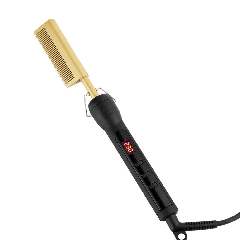 Hot Comb Straightener LCD Electric Hair Straightener Hair Curler Wet Dry Use Hair Flat Irons Hot Heating Comb For Hair
Hot Comb Straightener LCD Electric Hair Straightener Hair Curler Wet Dry Use Hair Flat Irons Hot Heating Comb For Hair
