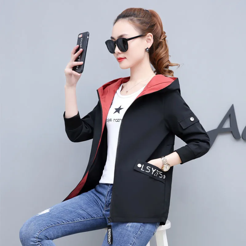2020 Spring Autumn Women Jacket fashion Hooded Casual Basic Jacket Pocket Zipper Windbreaker Female Loose Coat Plus size 4XL 528
2020 Spring Autumn Women Jacket fashion Hooded Casual Basic Jacket Pocket Zipper Windbreaker Female Loose Coat Plus size 4XL 528