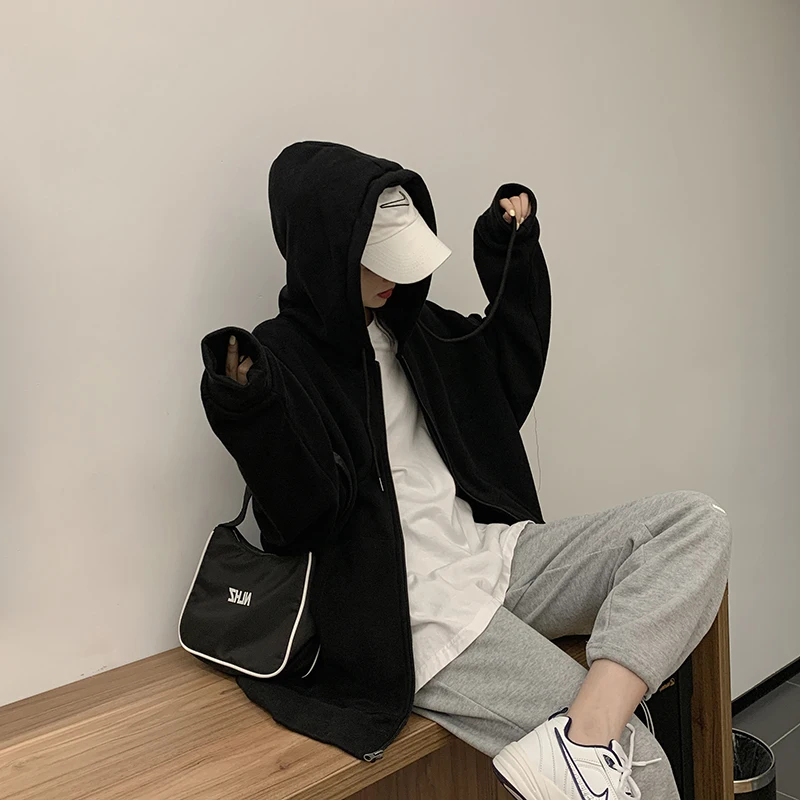 Women Jacket Blouses Sweatshirts Casual Couple Tops Thicken Gray Hoodie Long Sleeve Loose Simple Coat Veste Femme Bomber Jacket
Women Jacket Blouses Sweatshirts Casual Couple Tops Thicken Gray Hoodie Long Sleeve Loose Simple Coat Veste Femme Bomber Jacket