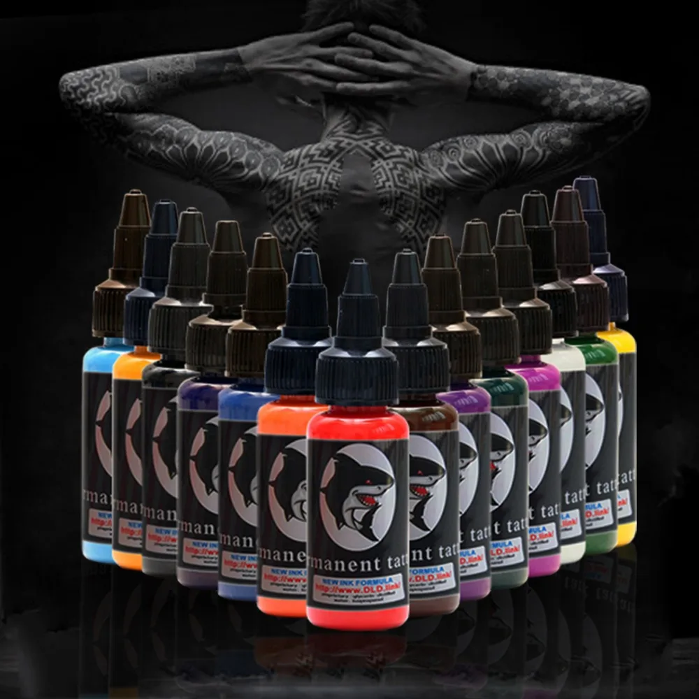 Professional Tattoo New Design14 kind Basic Colors Tattoo Ink Set Pigment Kit 1oz (30ml) Body Tattoo Products
Professional Tattoo New Design14 kind Basic Colors Tattoo Ink Set Pigment Kit 1oz (30ml) Body Tattoo Products