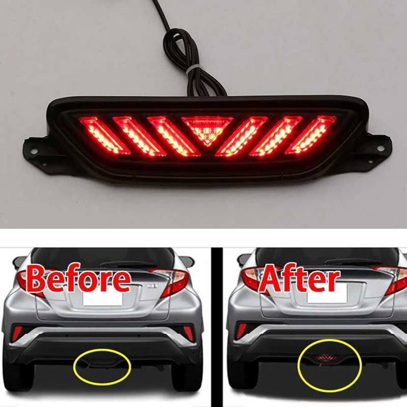 ECAHAYAKU High Quality Auto Led Tail Brake Red Lamp Car Rear Bumper Fog Light For Toyota CHR C-HR 2017-2020 Car Accessories 1PCS
ECAHAYAKU High Quality Auto Led Tail Brake Red Lamp Car Rear Bumper Fog Light For Toyota CHR C-HR 2017-2020 Car Accessories 1PCS