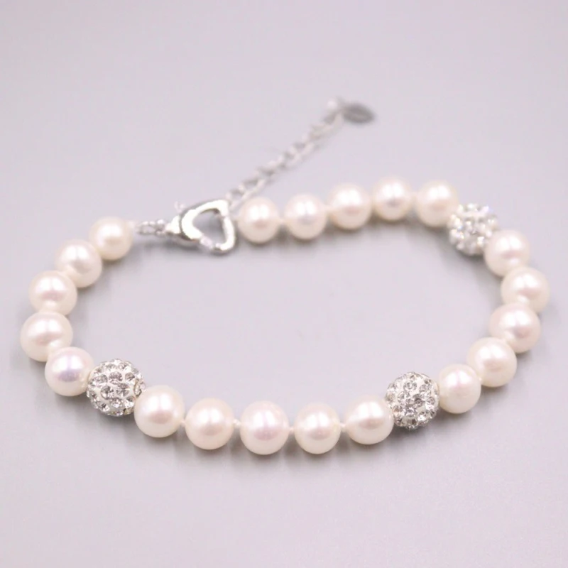Best 8.5-9mm Natural Pearl Zircon Ball Beaded Adjustable Chain Bracelet Woman Lucky Gift Bangle
Best 8.5-9mm Natural Pearl Zircon Ball Beaded Adjustable Chain Bracelet Woman Lucky Gift Bangle