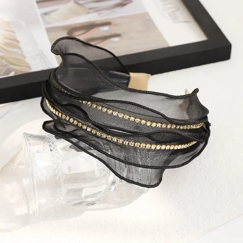 Korean Mesh Crystal Wide Hairband Korean Sweet Organza Transparent Headband with Teeth Wholesale Hairband F407
Korean Mesh Crystal Wide Hairband Korean Sweet Organza Transparent Headband with Teeth Wholesale Hairband F407