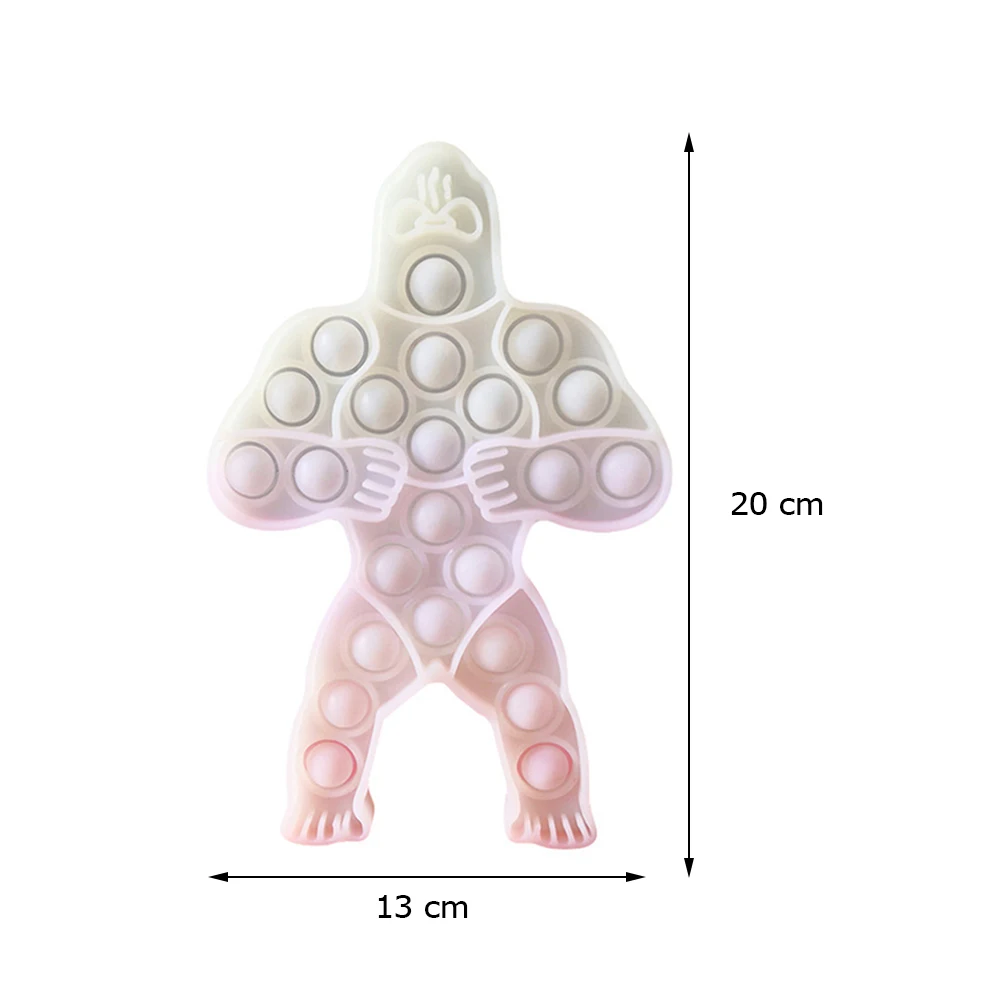 Push Bubble Silicone Toys Sensory Squeeze Toys Decompression Relaxation Color-changing Gorilla Puzzle Toys Children's Toys
Push Bubble Silicone Toys Sensory Squeeze Toys Decompression Relaxation Color-changing Gorilla Puzzle Toys Children's Toys