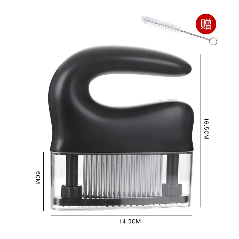 Meat tenderizer 48-pin knocking meat piercing taste needle household steak meat hammer stainless steel meat beating tool
Meat tenderizer 48-pin knocking meat piercing taste needle household steak meat hammer stainless steel meat beating tool