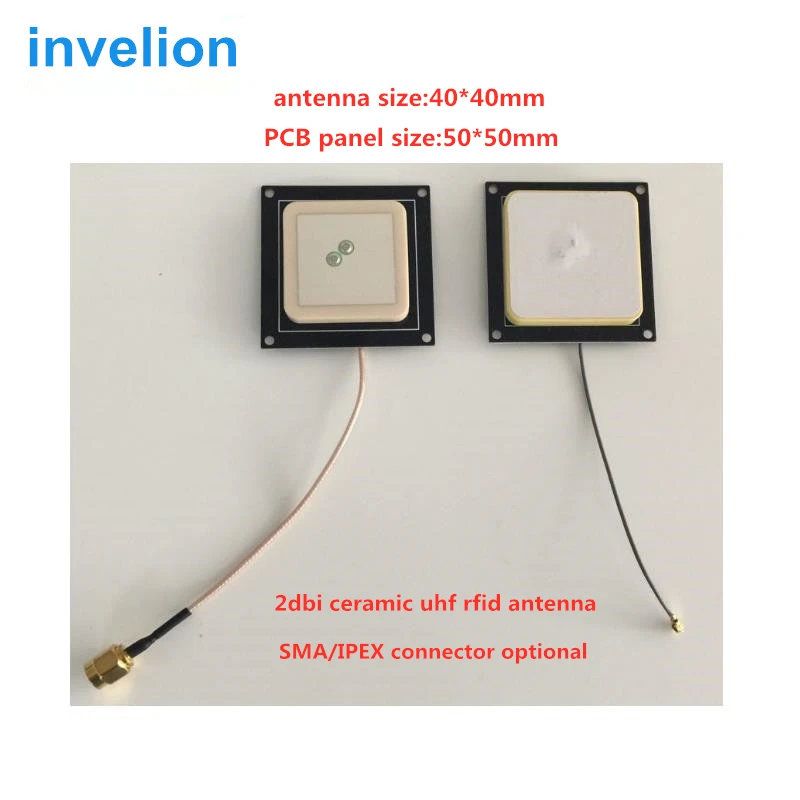 2 шт./лот дешевая цена uhf rfid микро керамическая антенна 40*40 мм PCB 50*50 множественный
