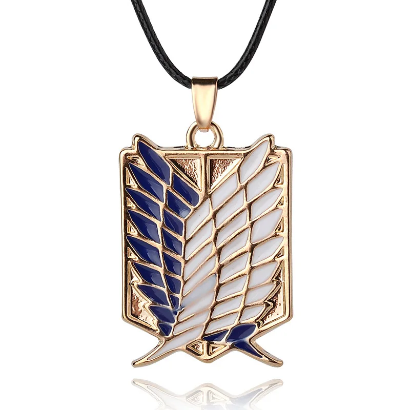 Anime Peripheral Attack on Titan Animation Creative Logo Men's Necklace Pendant Wings of Freedom Emblem Necklace Gift Jewelry
Anime Peripheral Attack on Titan Animation Creative Logo Men's Necklace Pendant Wings of Freedom Emblem Necklace Gift Jewelry