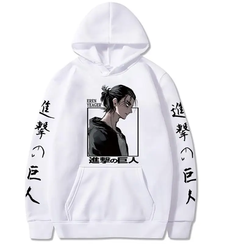Attack on Titan Eren Yeager Anime Printed Hoodie Long Sleeve Loose Hip Hop Unisex Sweatshirt Men Streetwear Oversized Hoody Tops
Attack on Titan Eren Yeager Anime Printed Hoodie Long Sleeve Loose Hip Hop Unisex Sweatshirt Men Streetwear Oversized Hoody Tops