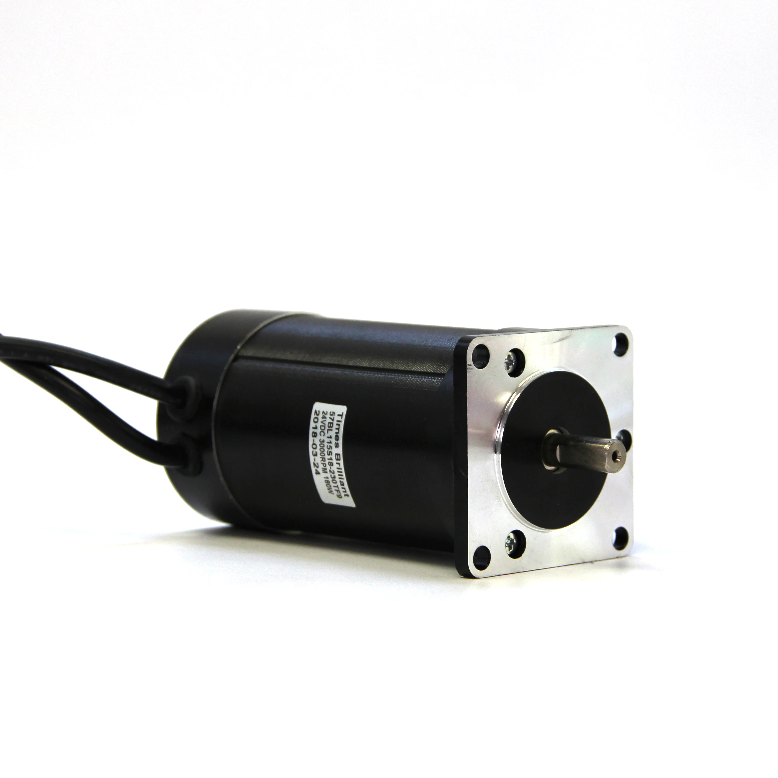 24V DC Nema23 Brushless Motor 180W 3000rpm 57mm Brushless DC Motor Body length 95mm 
24V DC Nema23 Brushless Motor 180W 3000rpm 57mm Brushless DC Motor Body length 95mm