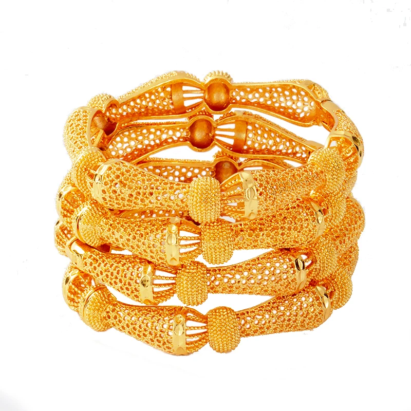 4pcs/lot Indian Bangles Gold color Bangle&Bracelet Dubai Bangles For Women Africa Jewelry Ethiopian Wedding Bride Jewelry Gift
4pcs/lot Indian Bangles Gold color Bangle&Bracelet Dubai Bangles For Women Africa Jewelry Ethiopian Wedding Bride Jewelry Gift