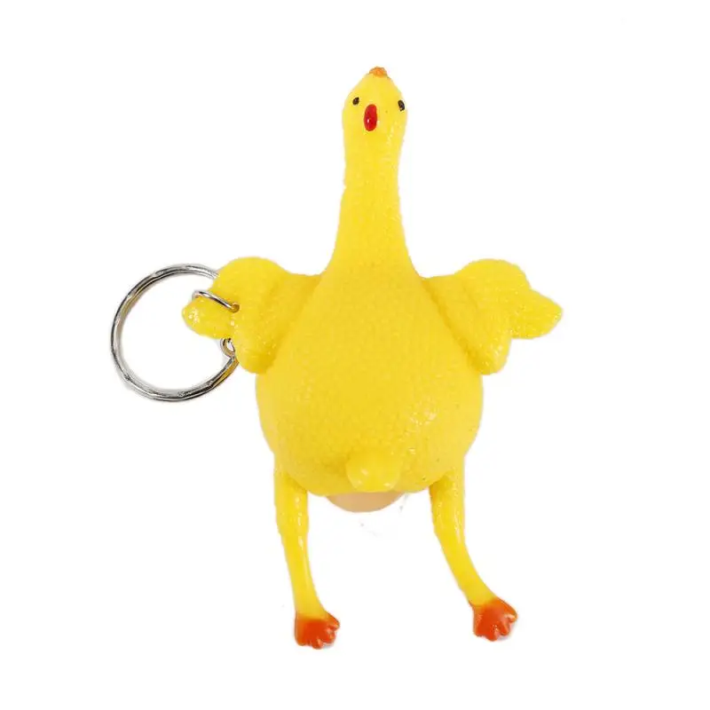 

1pc Rubber Chicken Laying Eggs Jokes Gags Pranks Maker Trick Fun Novelty Funny Gadgets For Kids Adults Antistrss Toys