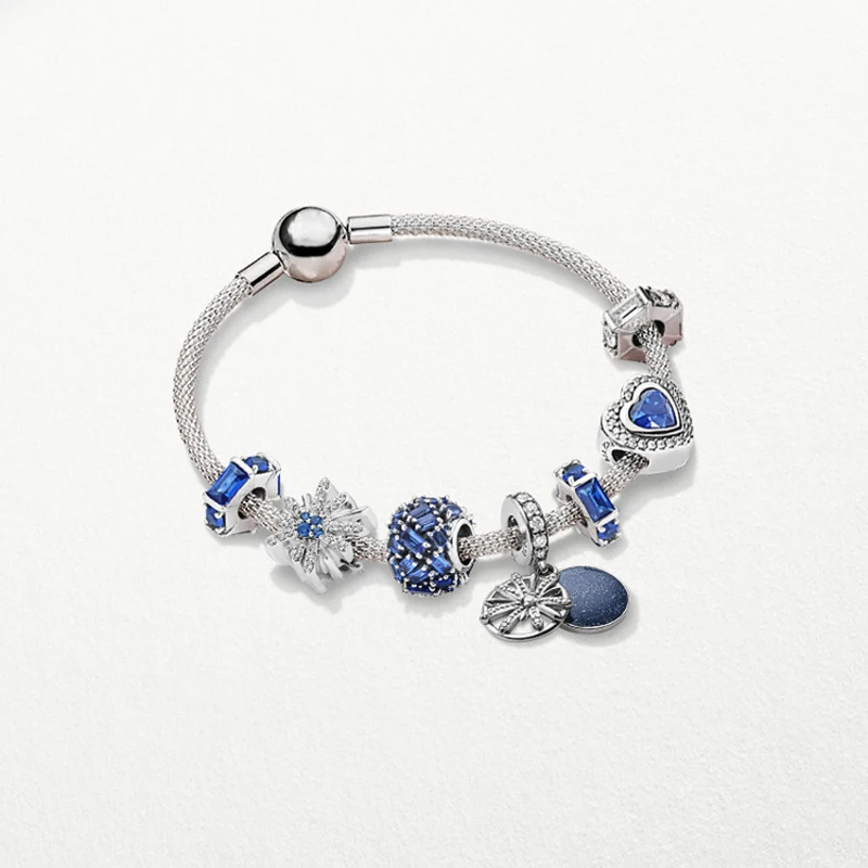 925 Silver Bracelet Blue Elegant Jewelry High-end Fashion Party Lady Bracelets
925 Silver Bracelet Blue Elegant Jewelry High-end Fashion Party Lady Bracelets
