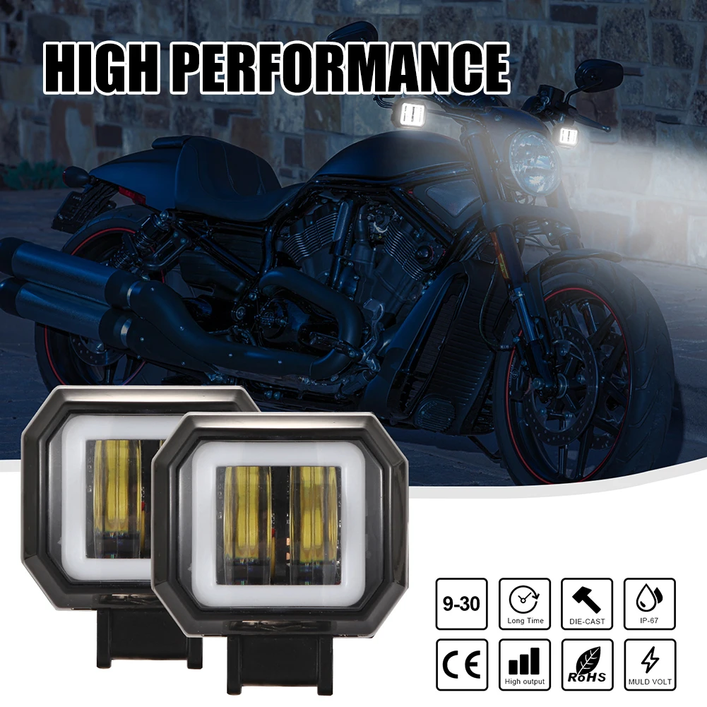 3 Inch Square LED Motorcycle Light 40W Spotlight External Off-Road Work Light Angel Eye Fog Lamp IP68 Waterproof For Truck SUV
3 Inch Square LED Motorcycle Light 40W Spotlight External Off-Road Work Light Angel Eye Fog Lamp IP68 Waterproof For Truck SUV