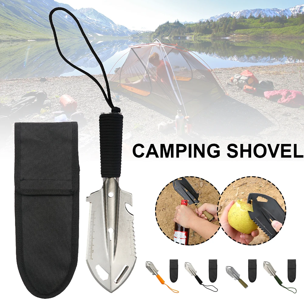 New Outdoor Camping Shovel Multi-Tool Stainless Steel Hand Shovel with Saw Hex Wrench Screwdriver Hiking Gardening Survival Tool
New Outdoor Camping Shovel Multi-Tool Stainless Steel Hand Shovel with Saw Hex Wrench Screwdriver Hiking Gardening Survival Tool