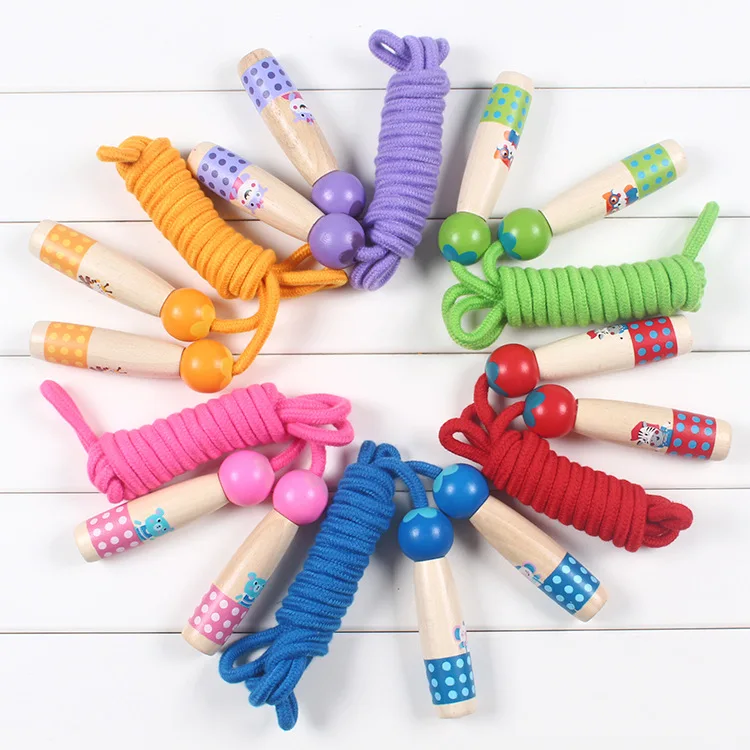 New Colorful Skipping Rope Wooden Toys Beginners Pupils Single Sports Wooden Barrel Jump Rope Adjustable 3 Meters Gift for Kids
New Colorful Skipping Rope Wooden Toys Beginners Pupils Single Sports Wooden Barrel Jump Rope Adjustable 3 Meters Gift for Kids